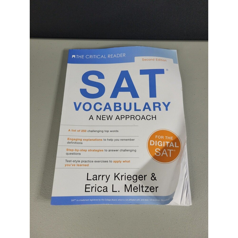 SAT Vocabulary A New Approach 2nd Edition Larry Krieger Erica Meltzer Paperback